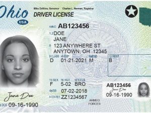Ohio fake driver license